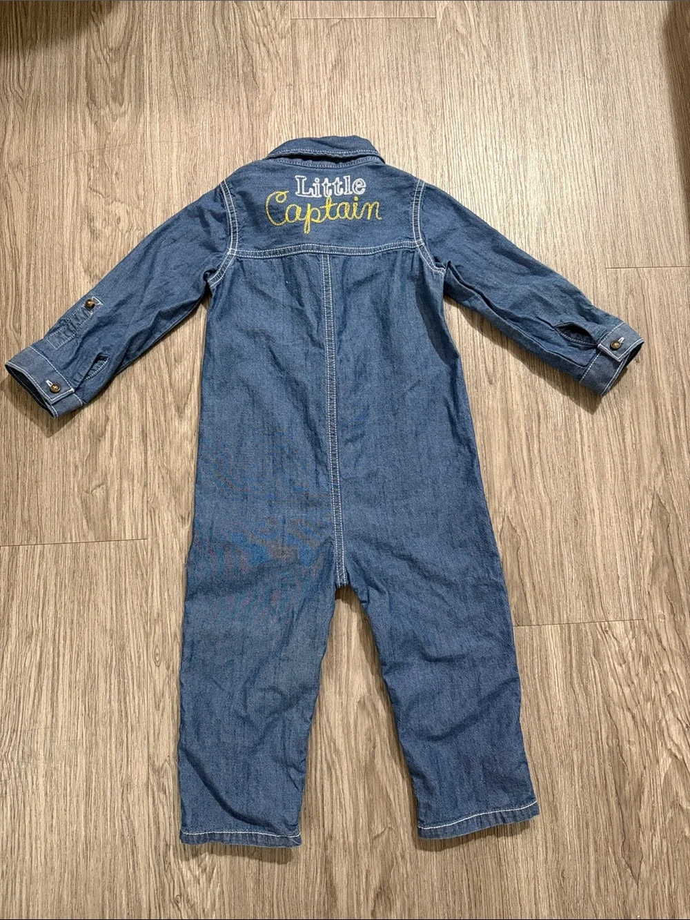 Carter's Little Boys Captain Chambray Jumpsuit, 24M
